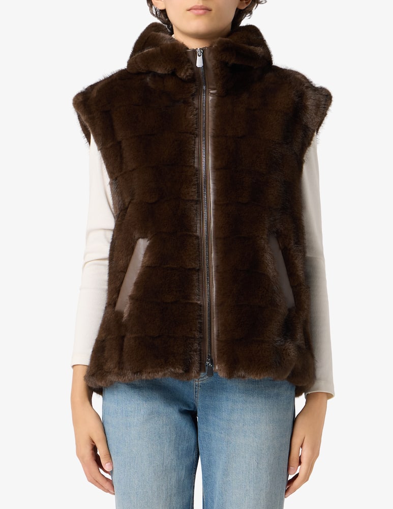 rinascente Pinko Gilet effetto visone Aspen