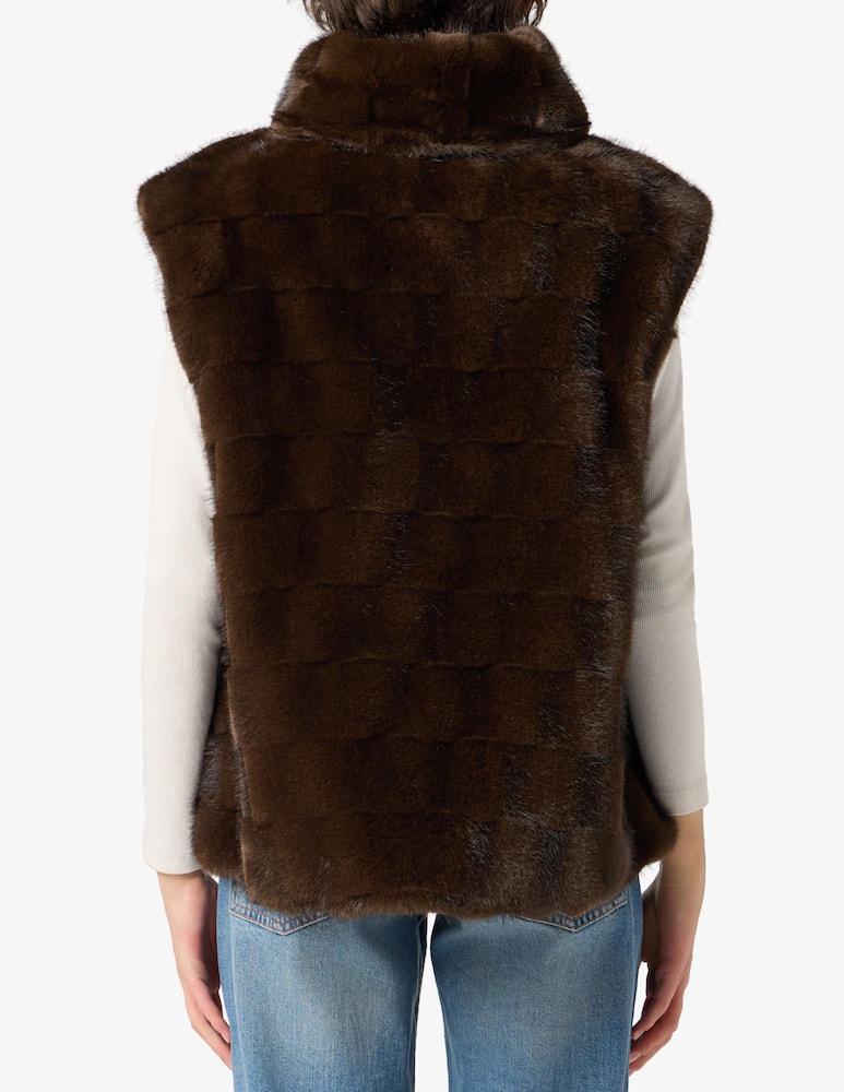 rinascente Pinko Gilet effetto visone Aspen