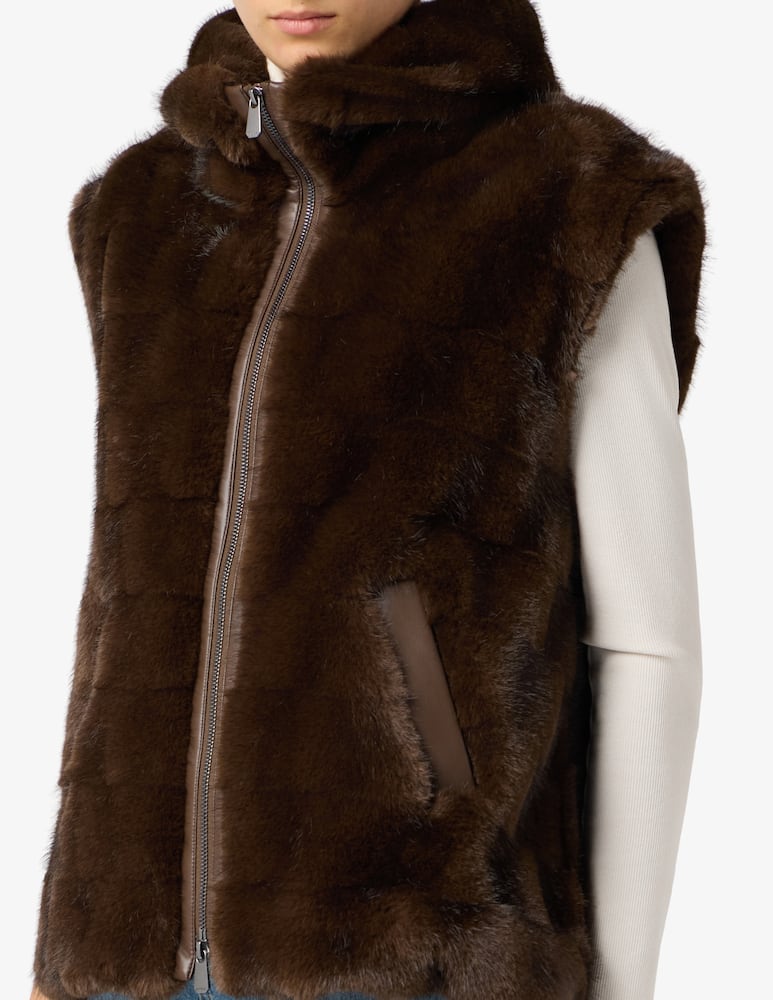 rinascente Pinko Gilet effetto visone Aspen