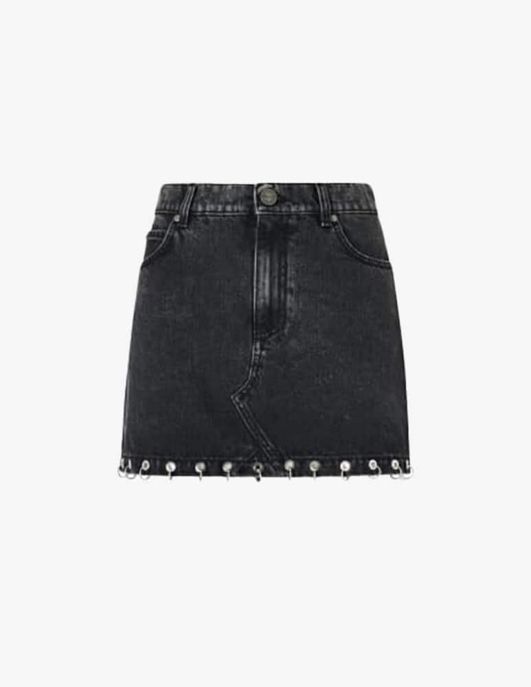rinascente Pinko Denim skirt Iseo with piercing