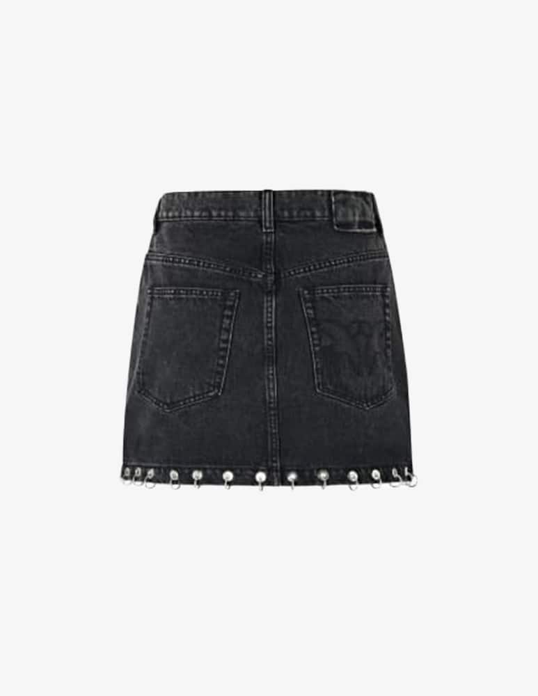 rinascente Pinko Denim skirt Iseo with piercing