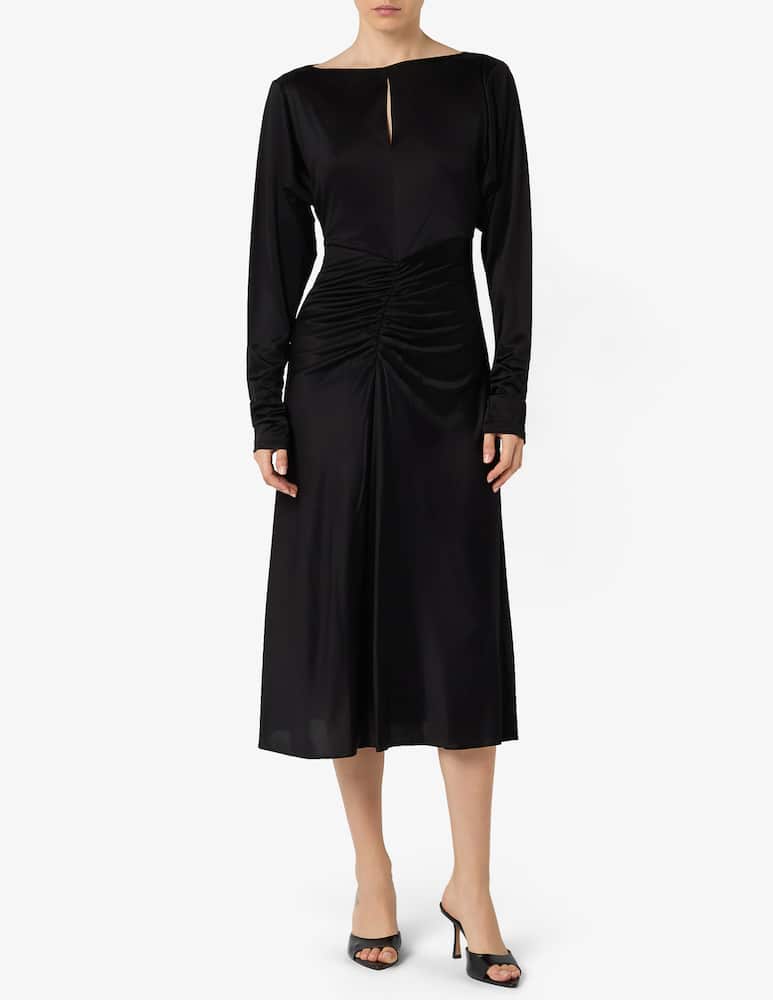 rinascente Pinko Jersey satin midi dress Lybra