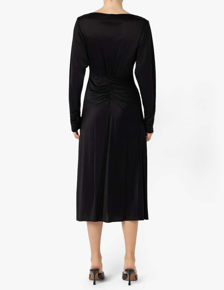 rinascente Pinko Jersey satin midi dress Lybra