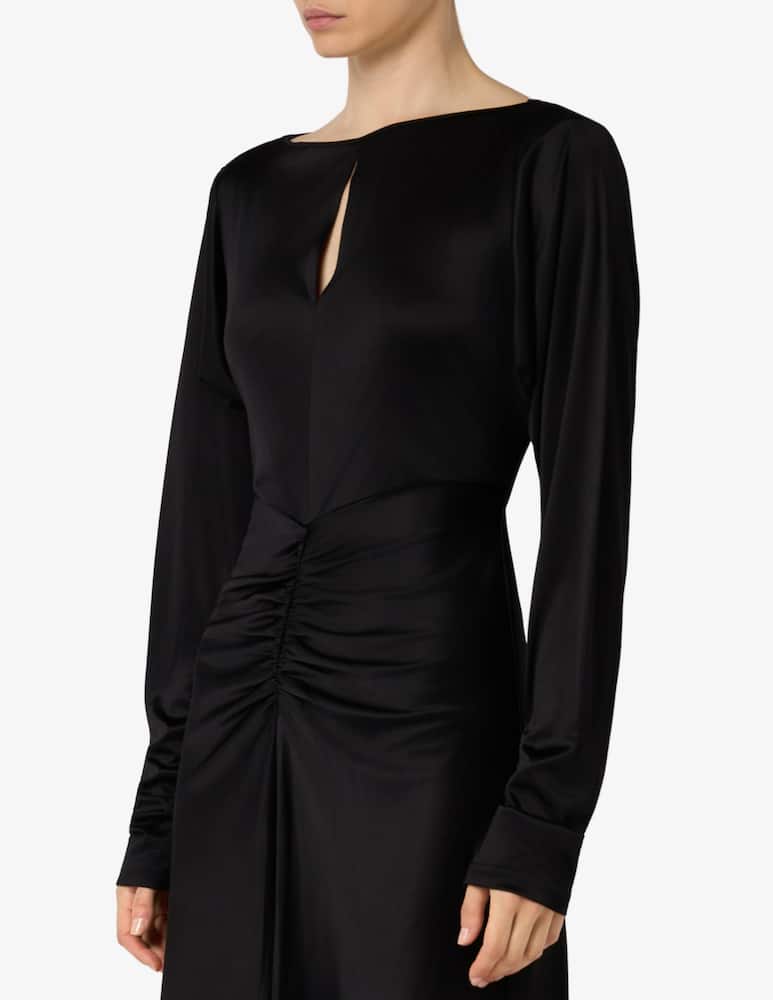 rinascente Pinko Jersey satin midi dress Lybra
