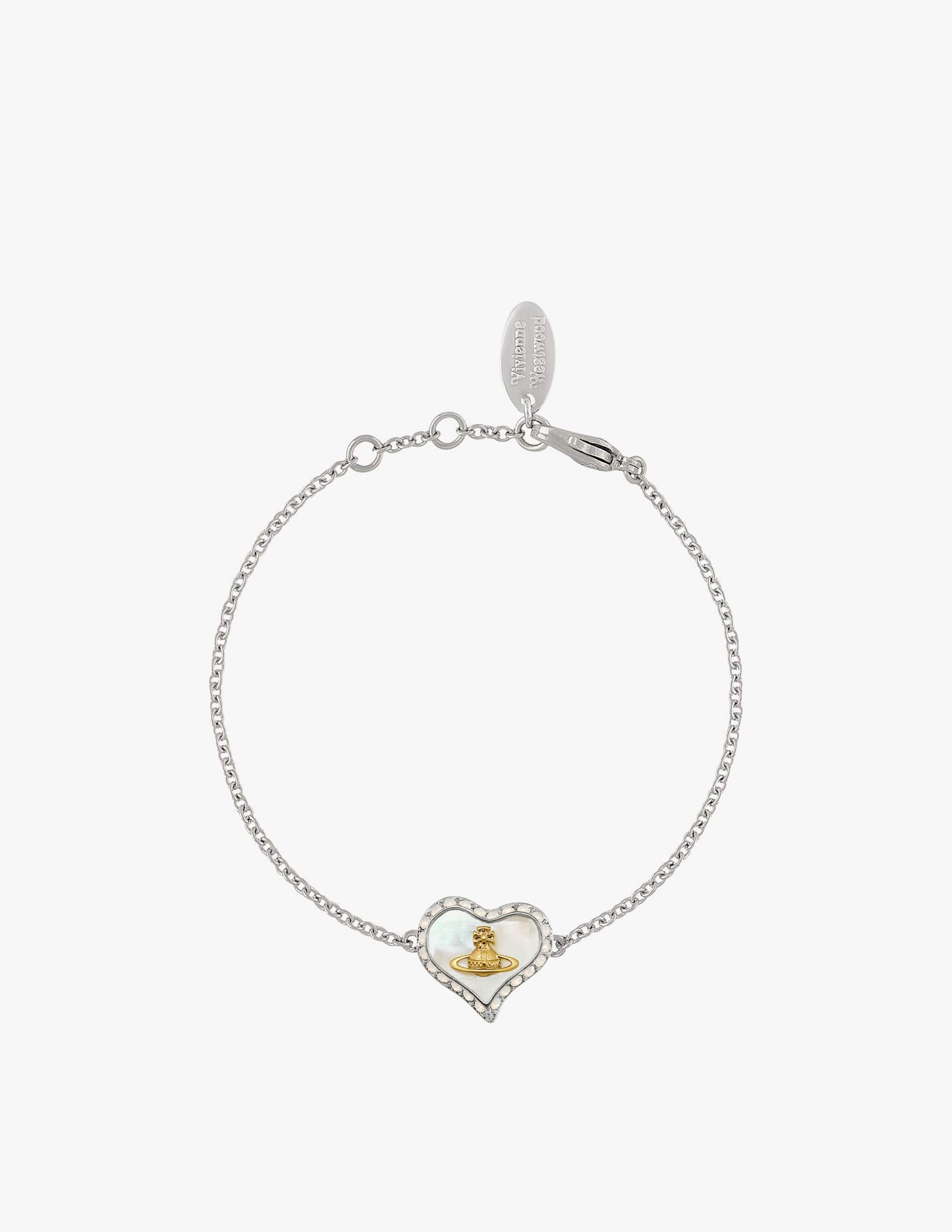Shop Vivienne Westwood Petra heart bracelet on Rinascente