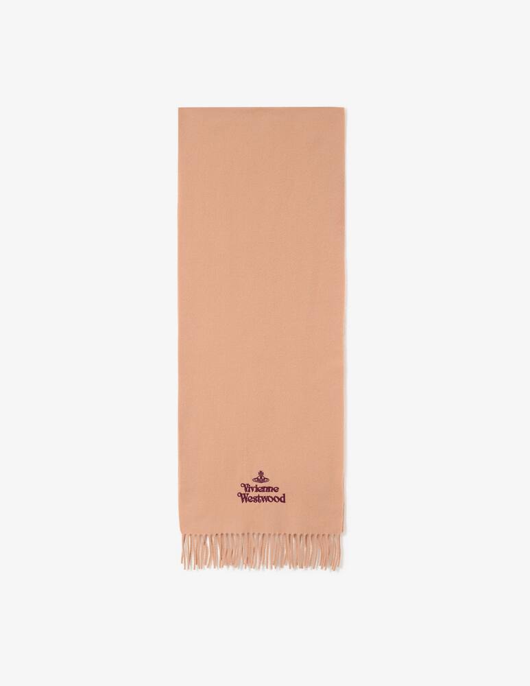 rinascente Vivienne Westwood Embroidered logo scarf 30x180