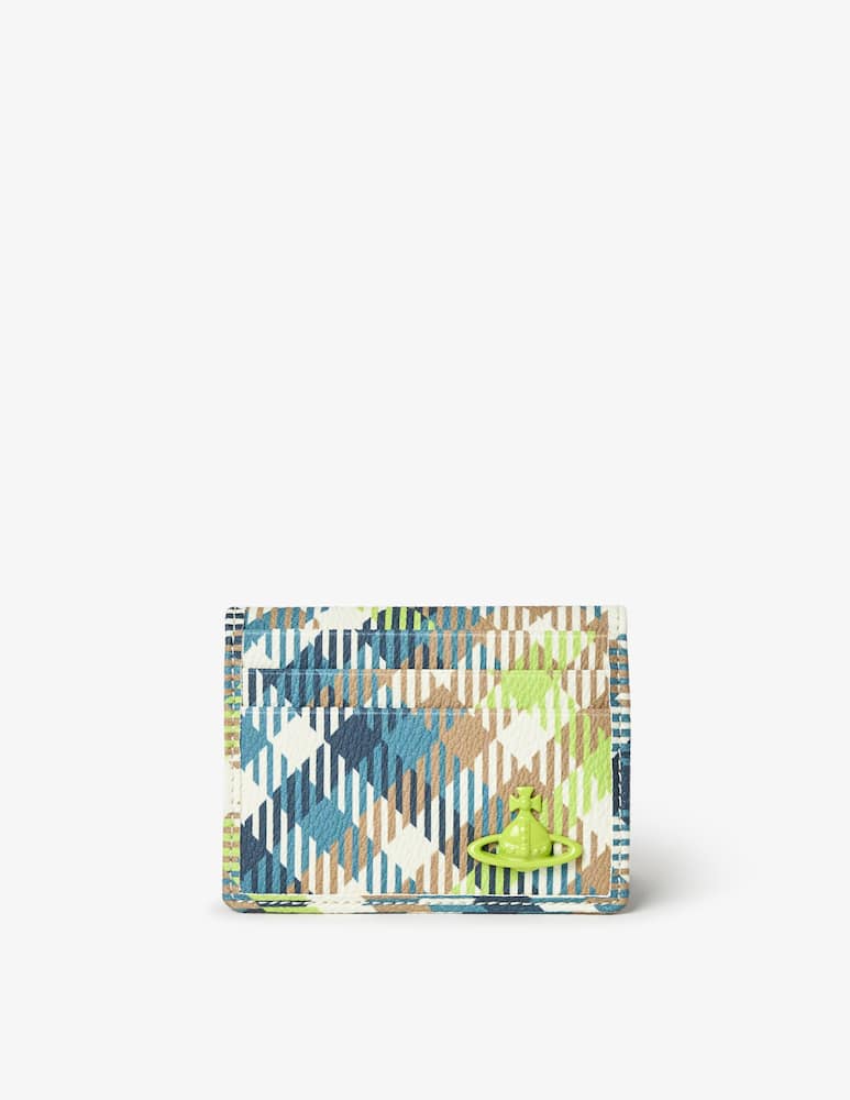 Vivienne Westwood Check pattern card holder - picture 1