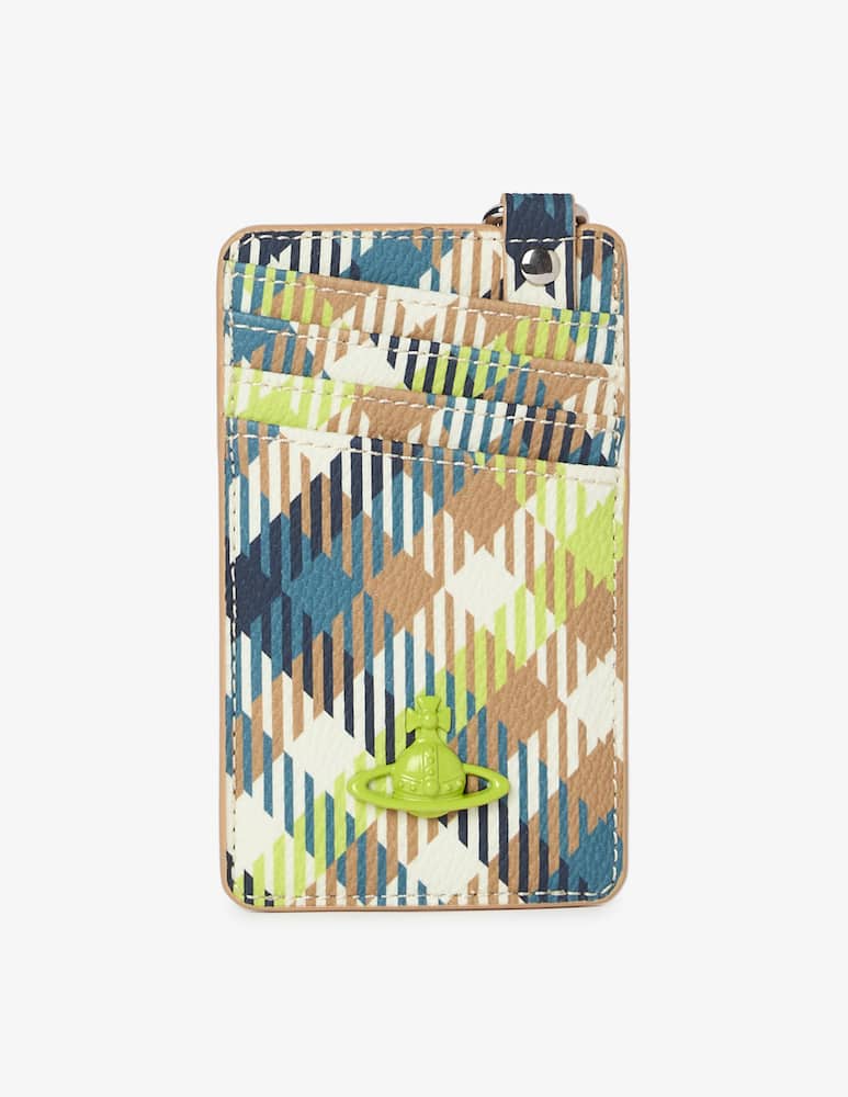 Vivienne Westwood Check print vertical card holder - picture 1 Vivienne Westwood Check print vertical card holder - picture 1