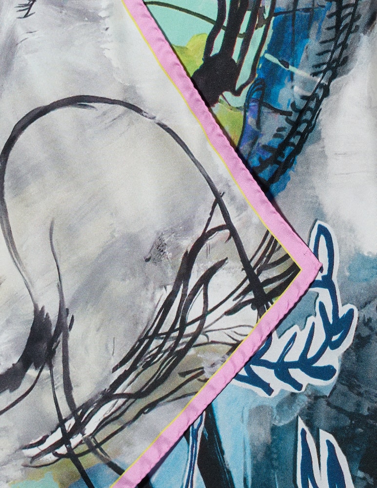 Vivienne Westwood Foulard quadrato Free World 90x90 - immagine 2 Vivienne Westwood Foulard quadrato Free World 90x90 - immagine 2