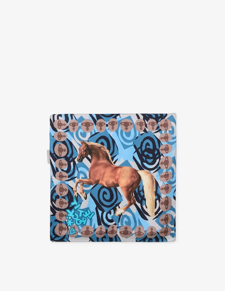 Vivienne Westwood Foulard in seta 90x90 - immagine 1 Vivienne Westwood Foulard in seta 90x90 - immagine 1