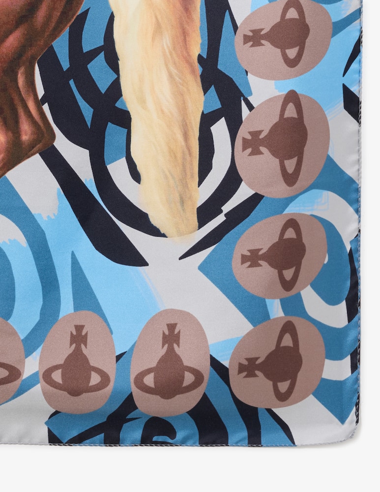 Vivienne Westwood Foulard in seta 90x90 - immagine 2 Vivienne Westwood Foulard in seta 90x90 - immagine 2