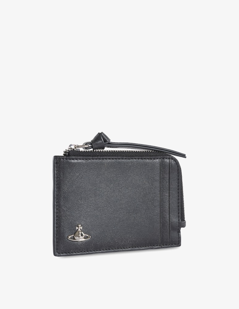 rinascente Vivienne Westwood Portacarte con zip in pelle
