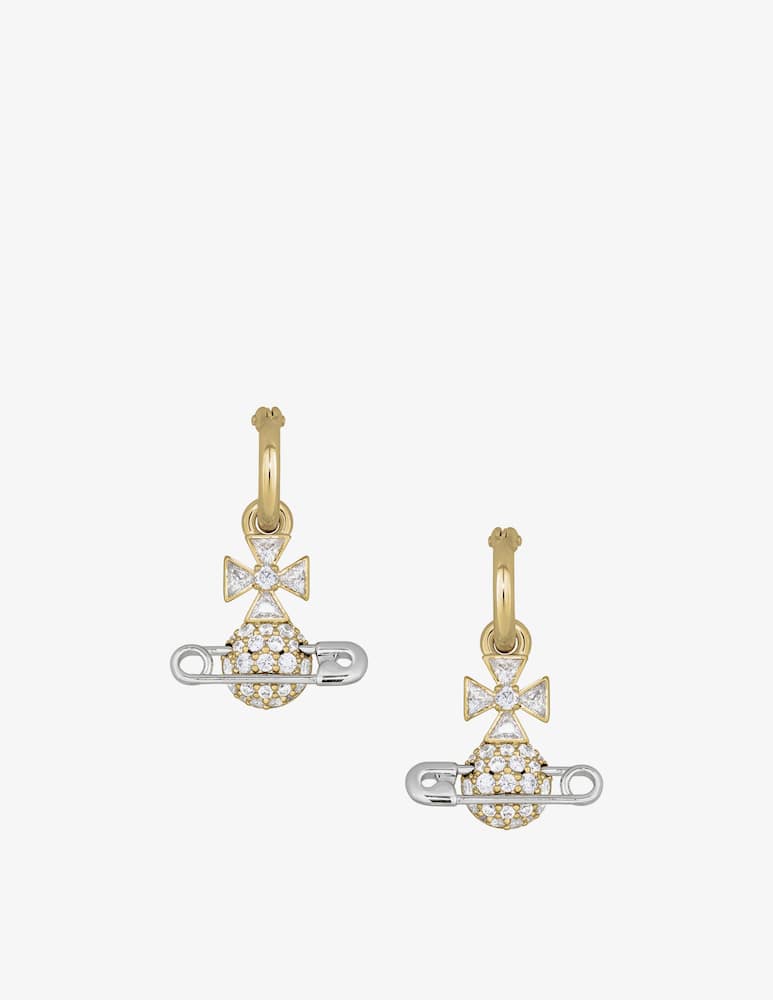 Vivienne Westwood Orecchini a cerchio Hectorina - immagine 1 Vivienne Westwood Orecchini a cerchio Hectorina - immagine 1