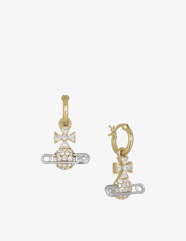 Vivienne Westwood Orecchini a cerchio Hectorina - immagine 2 Vivienne Westwood Orecchini a cerchio Hectorina - immagine 2
