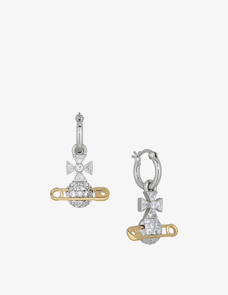 Vivienne Westwood Orecchini a cerchio Hectorina - immagine 2 Vivienne Westwood Orecchini a cerchio Hectorina - immagine 2