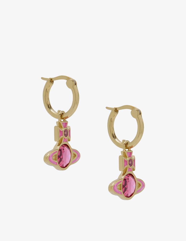 Vivienne Westwood Orecchini a cerchio Beatrix - immagine 2 Vivienne Westwood Orecchini a cerchio Beatrix - immagine 2