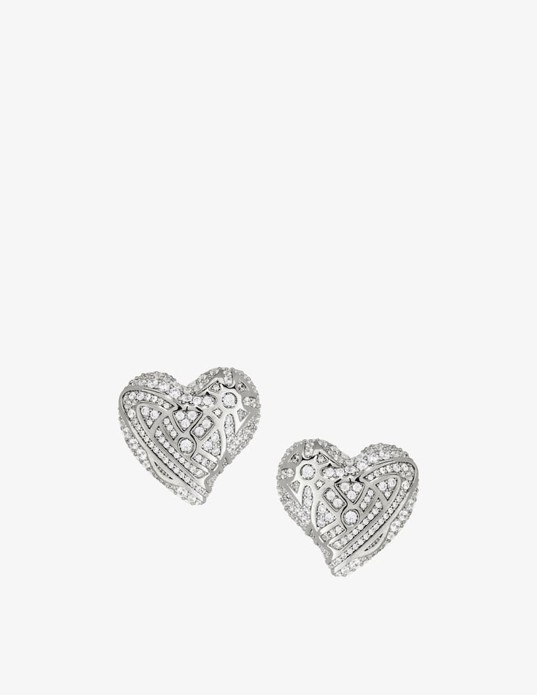 rinascente Vivienne Westwood Evangeline heart earrings