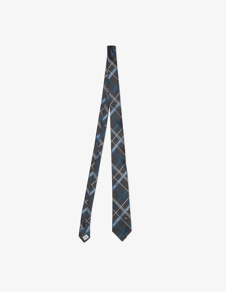 Vivienne Westwood Cravatta multicheck in seta 7cm - immagine 1 Vivienne Westwood Cravatta multicheck in seta 7cm - immagine 1