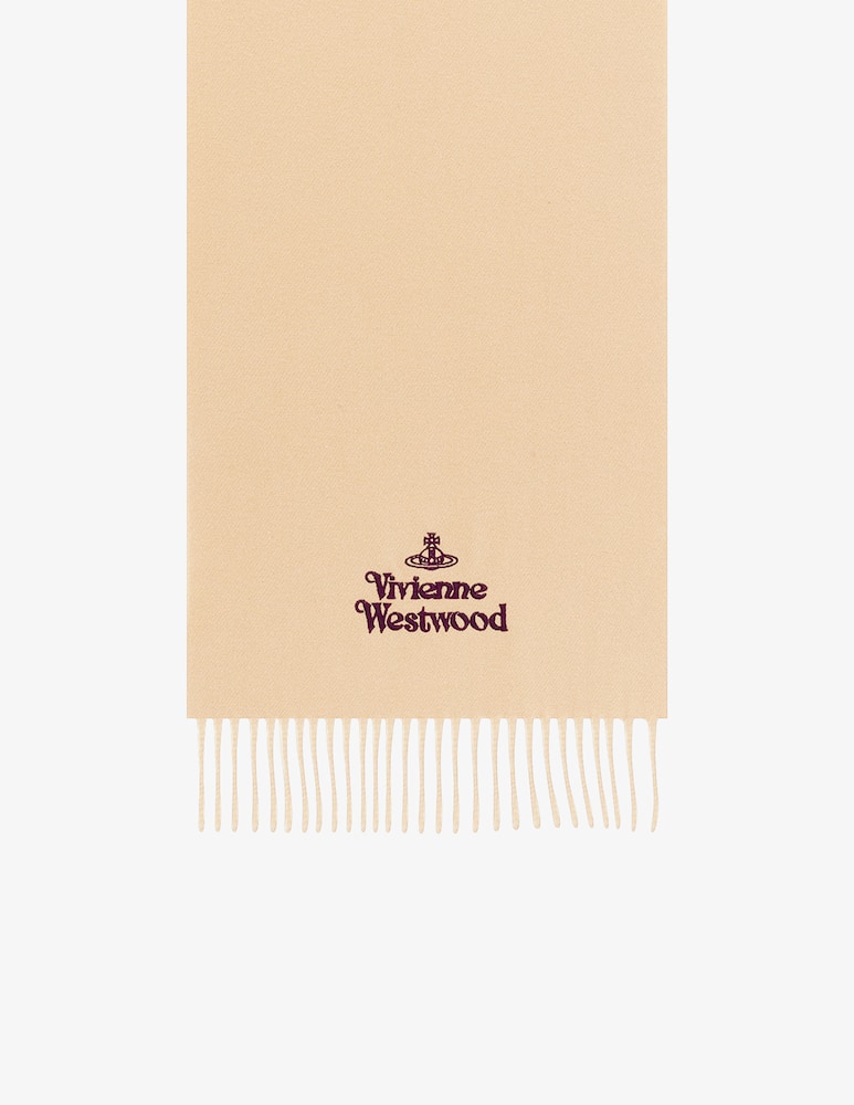 rinascente Vivienne Westwood Logo embroidered scarf