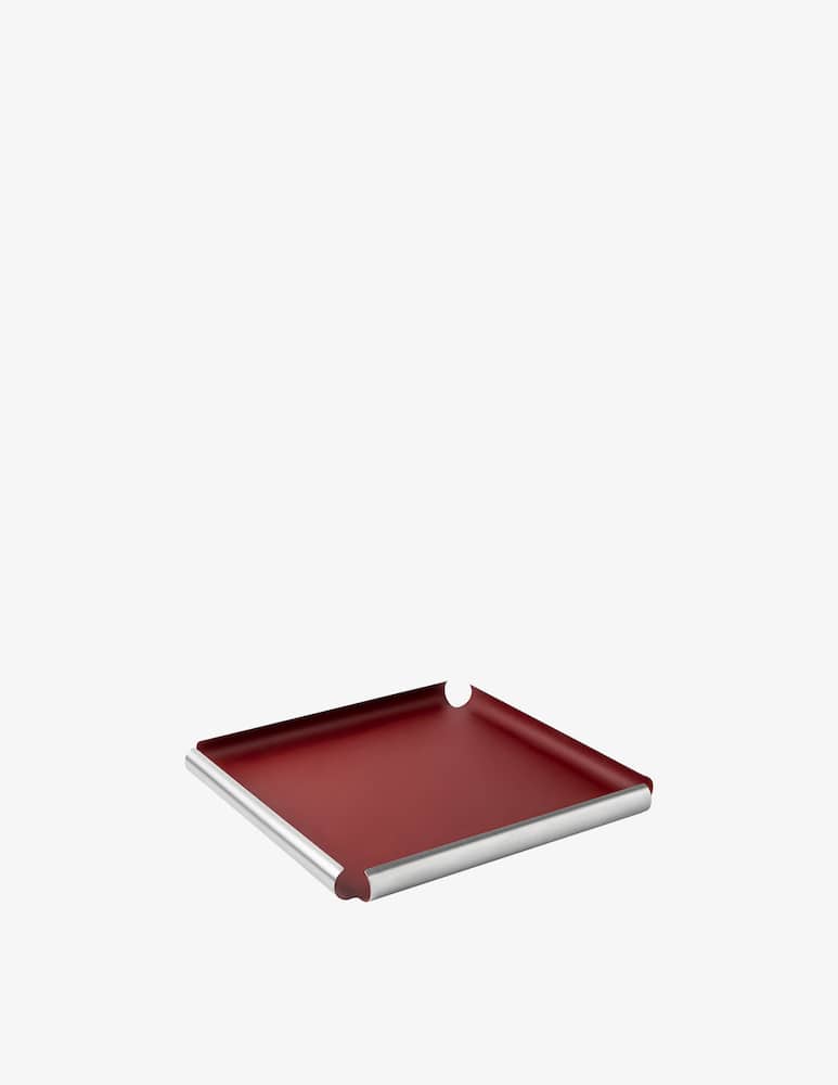 rinascente Knindustrie Garçon Square Tray Oxide - Bordeaux