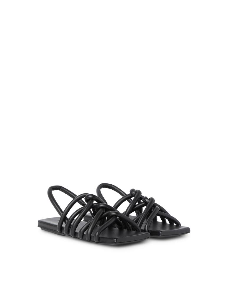 rinascente Marsèll Sandali bassi in pelle intrecciati - nero