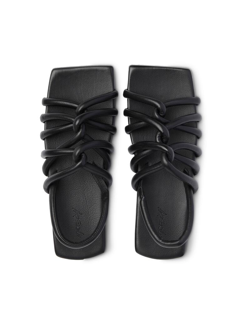 rinascente Marsèll Sandali bassi in pelle intrecciati - nero