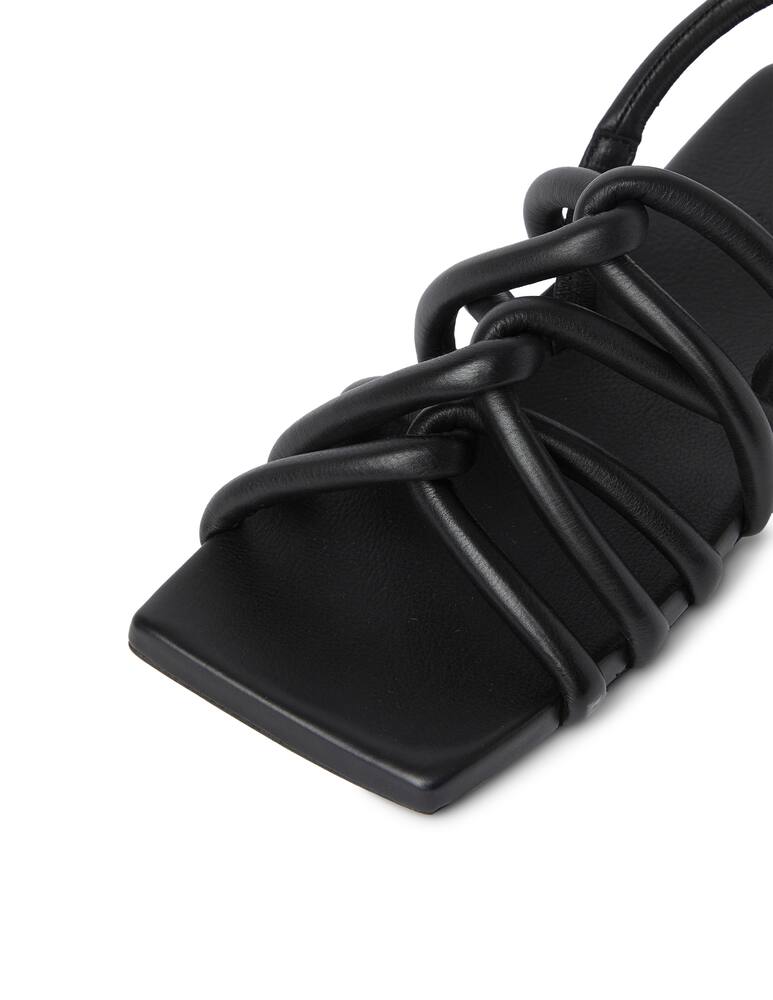 rinascente Marsèll Sandali bassi in pelle intrecciati - nero