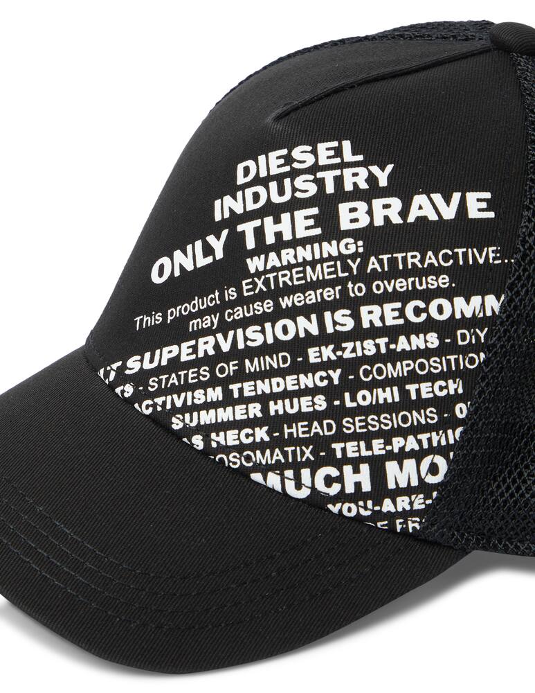rinascente Diesel Trucker cap with lettering graphic