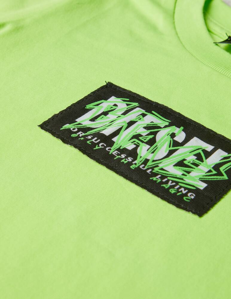 Diesel Felpa girocollo con patch diesel brave - immagine 2 Diesel Felpa girocollo con patch diesel brave - immagine 2