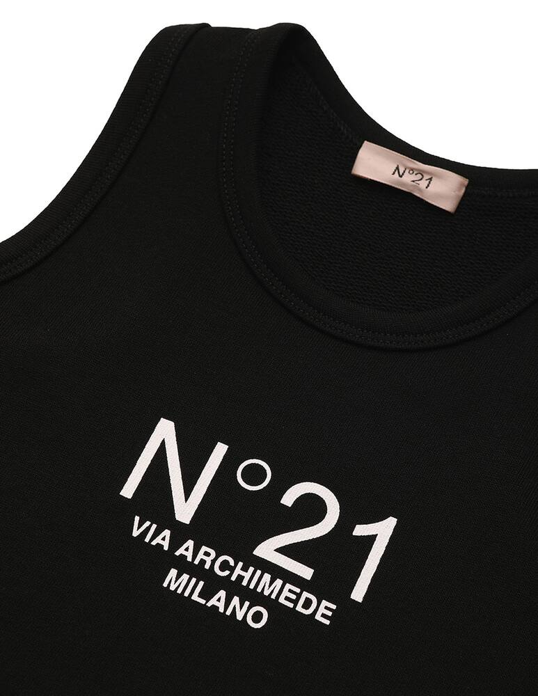 rinascente N°21 Sleeveless dress with logo