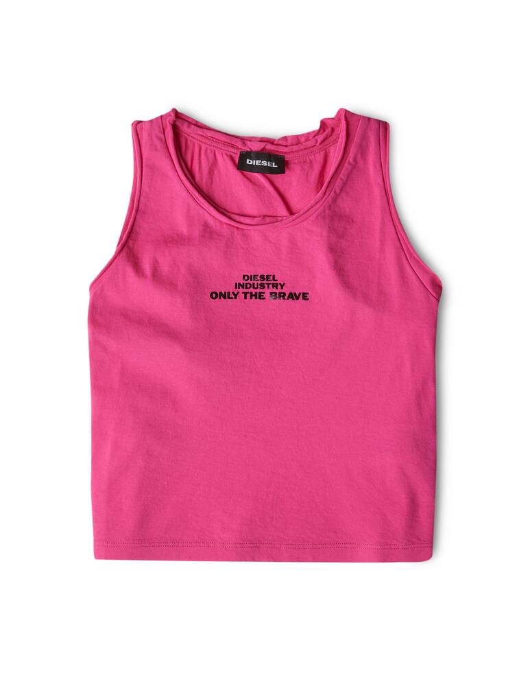rinascente Diesel Top corto con logo in cotone
