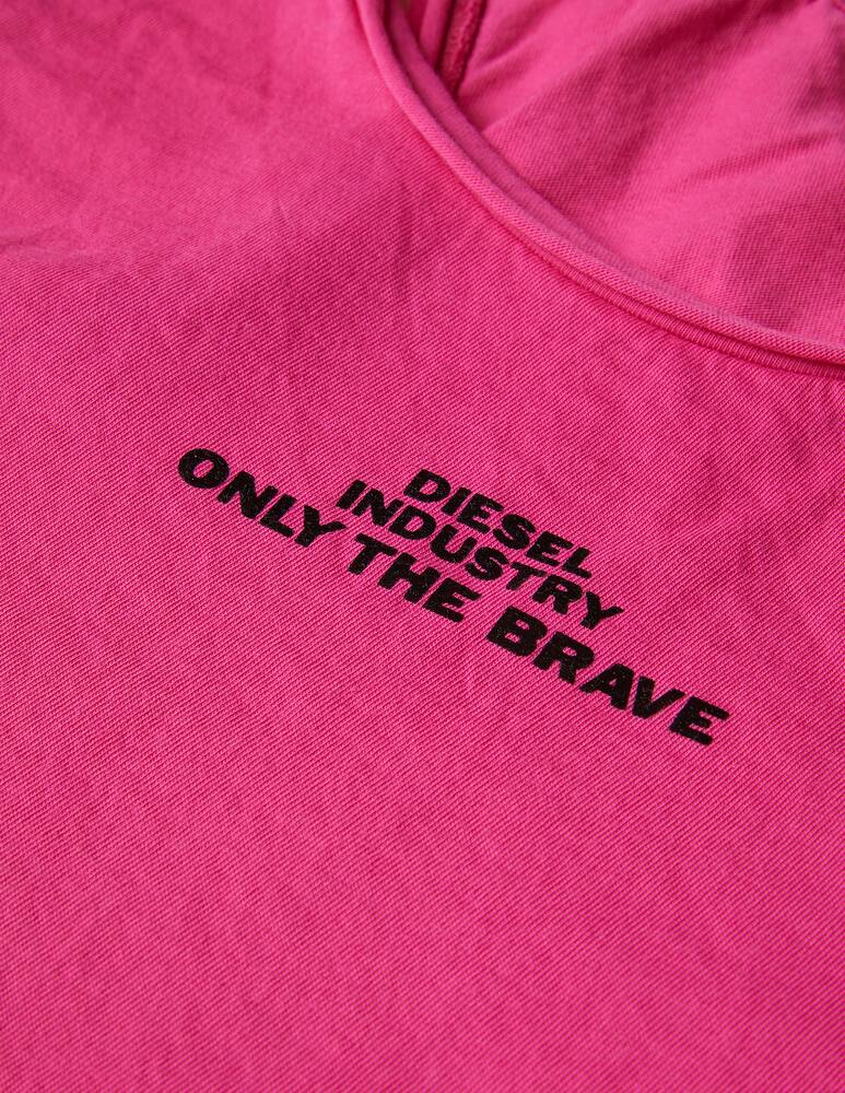 rinascente Diesel Top corto con logo in cotone