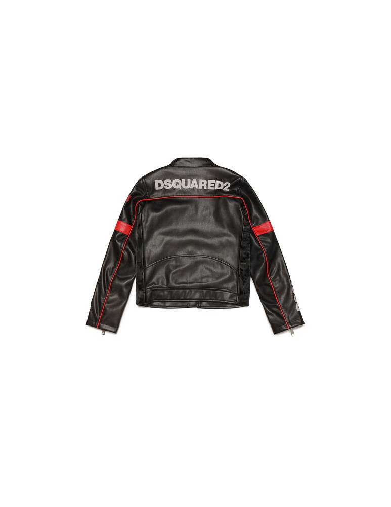 rinascente Dsquared2 Faux leather biker jacket