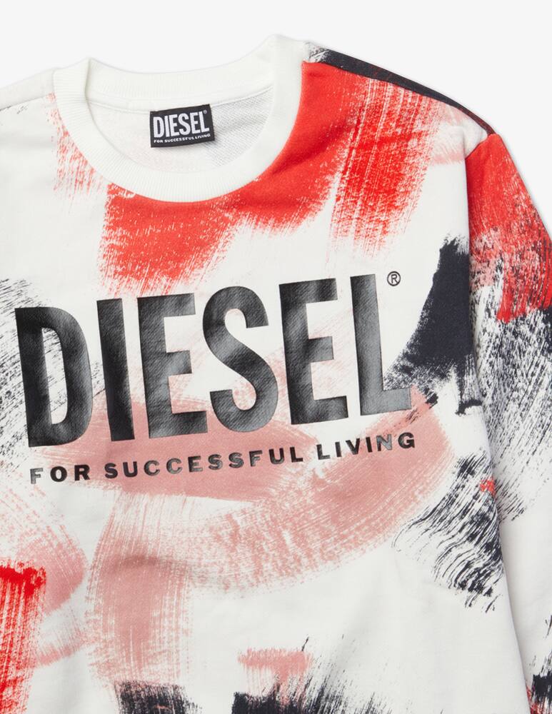 rinascente Diesel Felpa girocollo screwrush over - Bianco