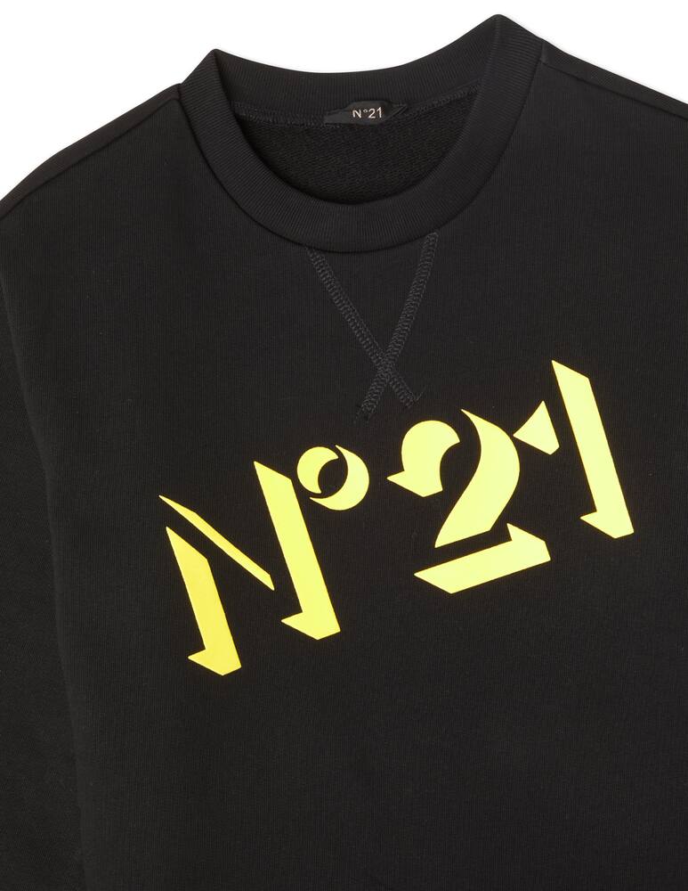 rinascente N°21 Logo over fit sweatshirt - Nero