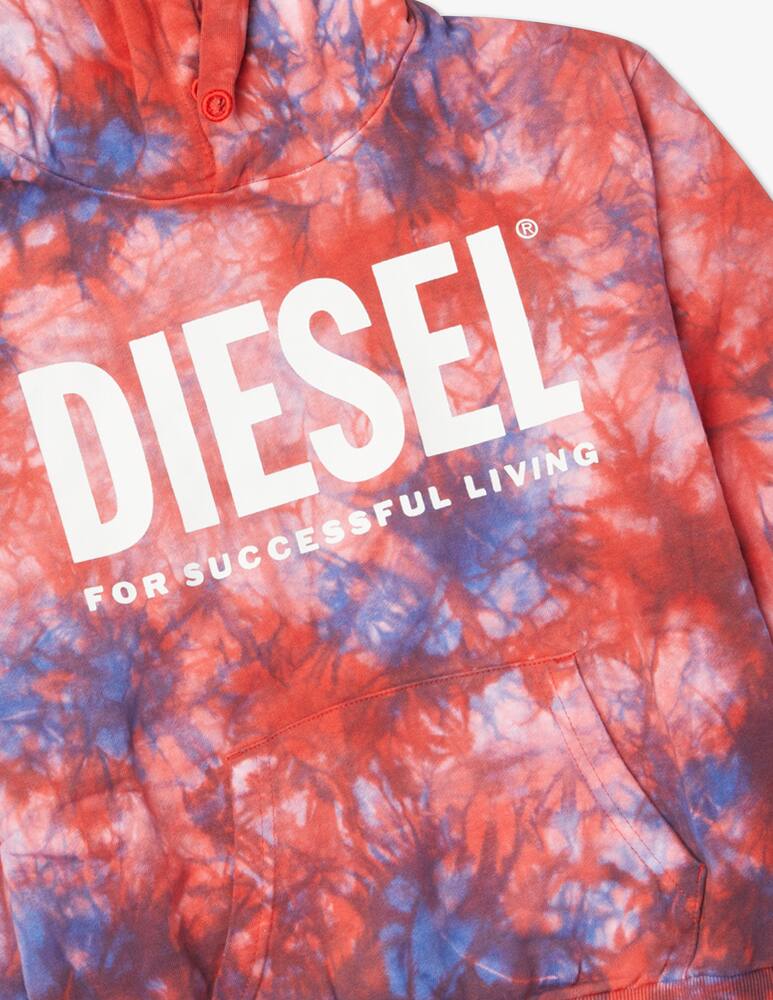 rinascente Diesel Sdell over crewneck sweashirt - Rosso