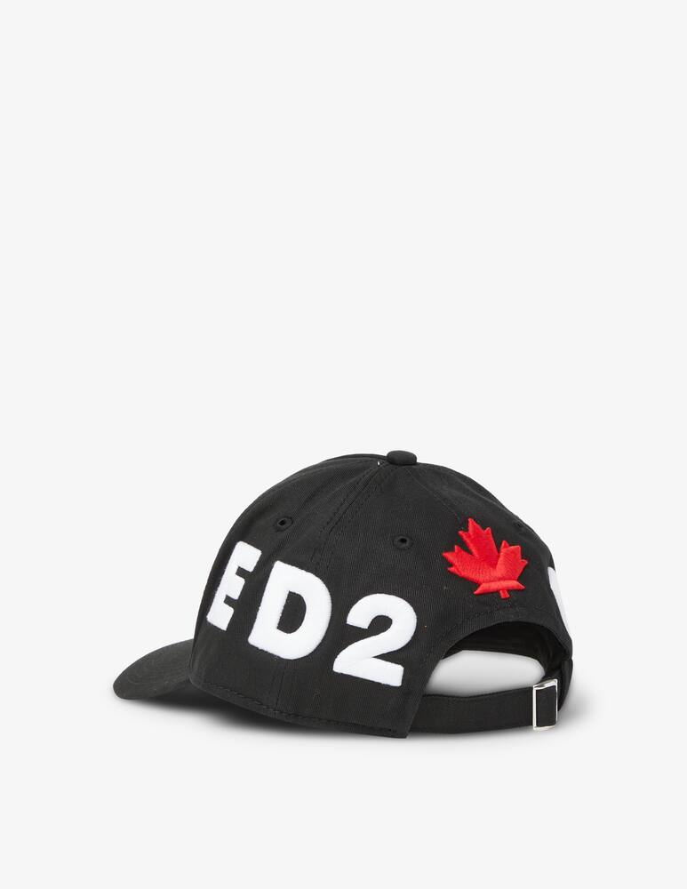 rinascente Dsquared2 Berretto in cotone con logo - Nero