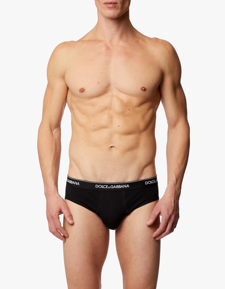 Dolce & Gabbana Slip in cotone stretch 2 pack - immagine 2 Dolce & Gabbana Slip in cotone stretch 2 pack - immagine 2