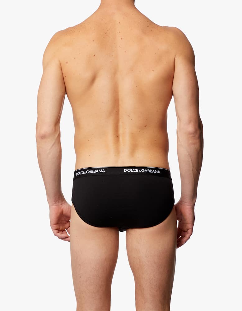 Dolce & Gabbana Slip in cotone stretch 2 pack - immagine 3 Dolce & Gabbana Slip in cotone stretch 2 pack - immagine 3