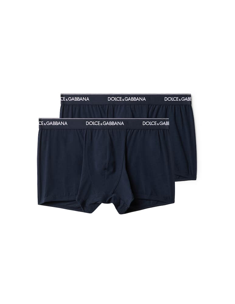 Dolce & Gabbana Set di 2 boxer in cotone stretch - immagine 1 Dolce & Gabbana Set di 2 boxer in cotone stretch - immagine 1