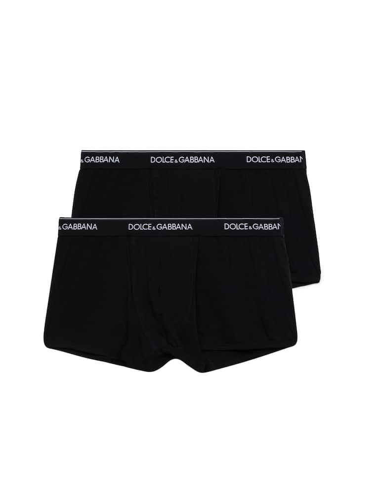 Dolce & Gabbana Set di 2 boxer in cotone stretch - immagine 1 Dolce & Gabbana Set di 2 boxer in cotone stretch - immagine 1
