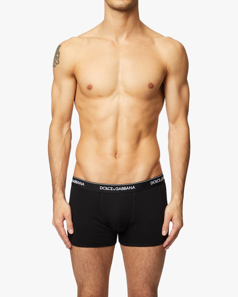 Dolce & Gabbana Set di 2 boxer in cotone stretch - immagine 2 Dolce & Gabbana Set di 2 boxer in cotone stretch - immagine 2