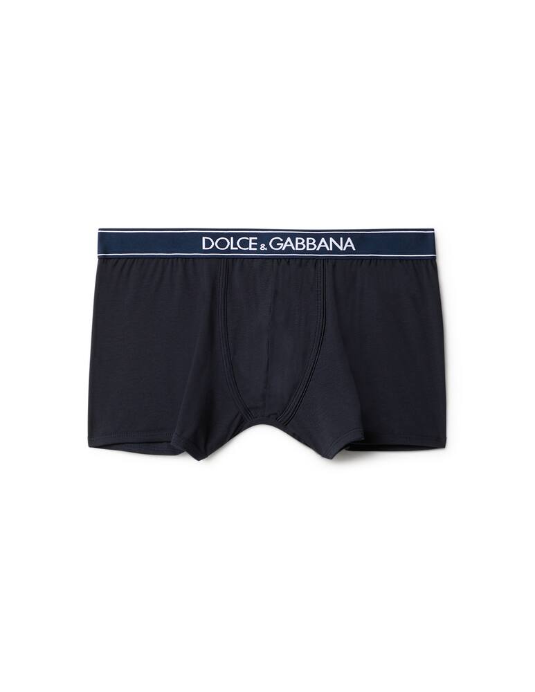 Dolce & Gabbana Plain colour Cotton Boxer - blue - picture 1 Dolce & Gabbana Plain colour Cotton Boxer - blue - picture 1