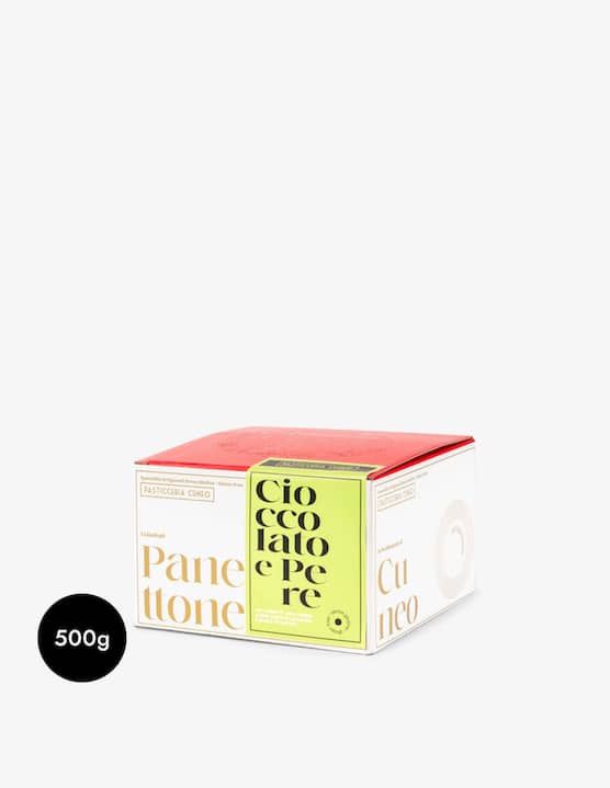 Pasticceria Cuneo - Panettone Pere e Cioccolato Senza Glutine 500g - €28,90