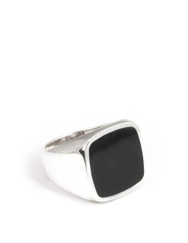NOVE25 Chevalier quadrato smalto nero - immagine 1 NOVE25 Chevalier quadrato smalto nero - immagine 1