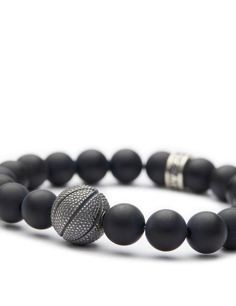 rinascente NOVE25 Onyx  & basket ball bracelet
