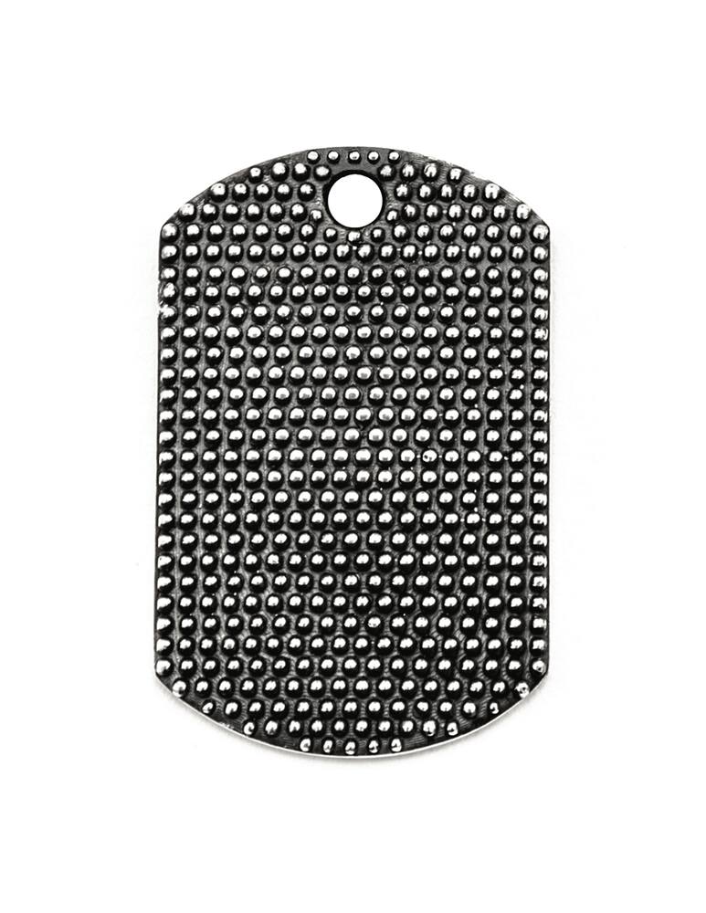 rinascente NOVE25 Collana pendente piastra militare puntinata s150 l70