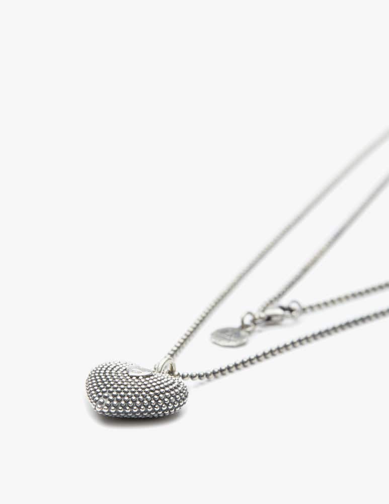 NOVE25 Full dotted Heart pendant necklace s150 l70 - picture 2 NOVE25 Full dotted Heart pendant necklace s150 l70 - picture 2