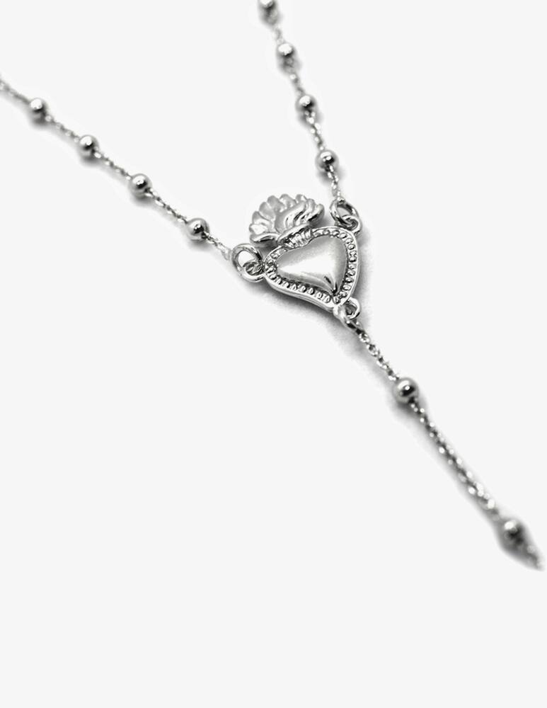 rinascente NOVE25 Necklace rosario cuore ex voto e croce gotica