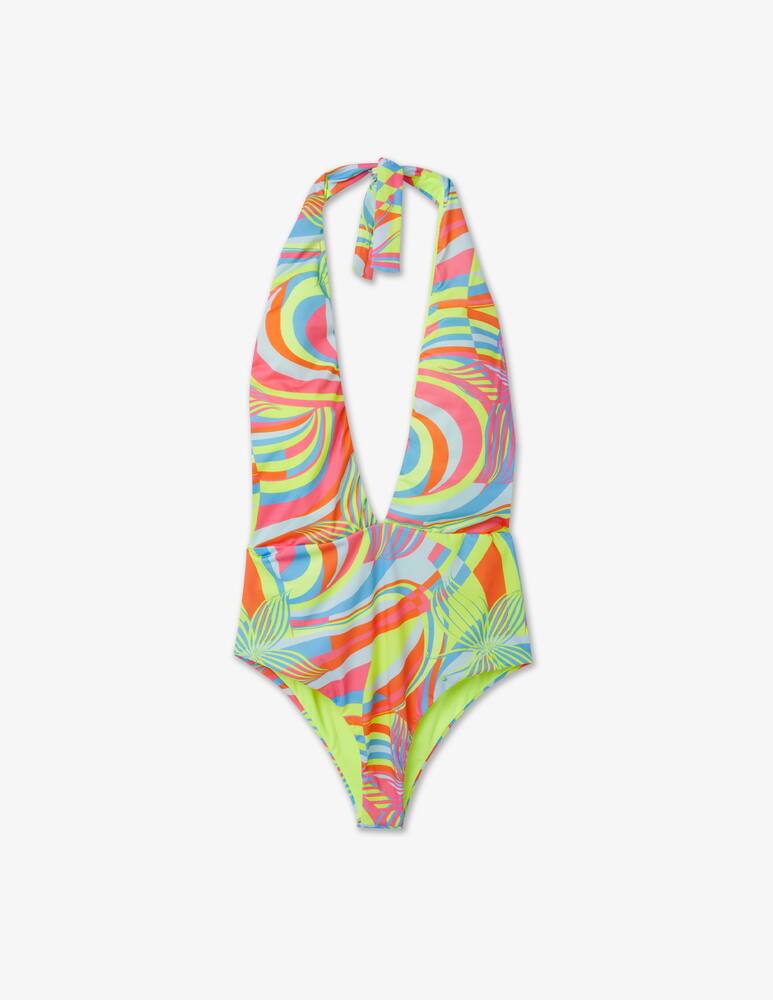 rinascente F**K Fluorescent one-piece swimsuit